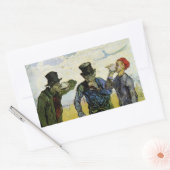 Drinkers door Vincent van Gogh Rechthoekige Sticker (Envelop)