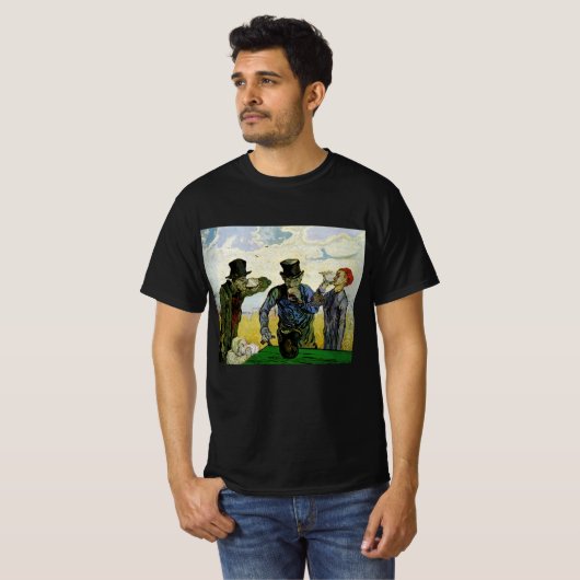 Drinkers door Vincent van Gogh T-shirt (Voorkant volledig)