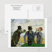 Drinkers (F667) Van Gogh Fine Art Briefkaart (Voorkant / Achterkant)