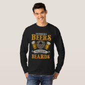 Drinkers Party Drinking Beer And Growing Beards T-shirt (Voorkant volledig)