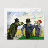 Drinkers van Vincent van Gogh 1890 Briefkaart (Voorkant / Achterkant)