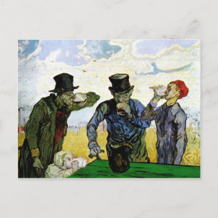 Drinkers van Vincent van Gogh 1890 Briefkaart