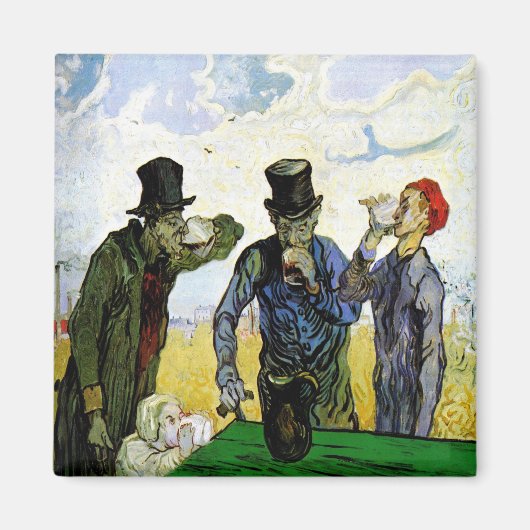 Drinkers van Vincent van Gogh 1890 Magneet (Voorkant)