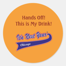 Drinkfles ID - Het is volgend jaar Ronde Sticker