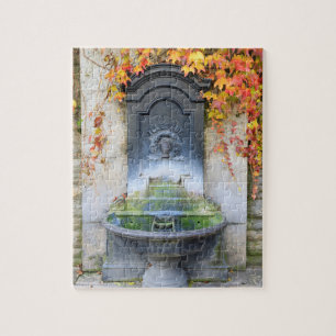 Drinkfontein in de herfst, Hongarije Legpuzzel