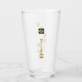 Drinkglas DamienJ logo Glas