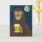 Drinkin' Bigfoot Kaart (Gele Bloem)