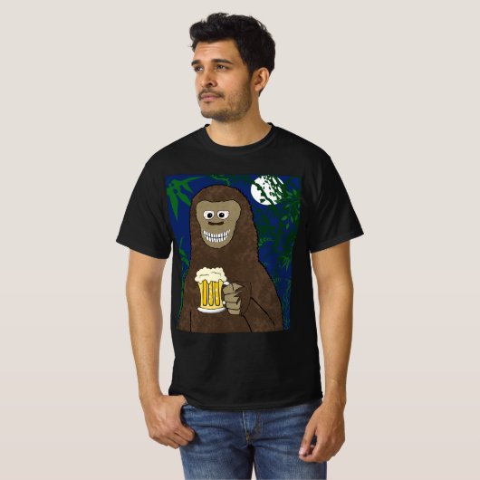 Drinkin' Bigfoot T-shirt (Voorkant volledig)