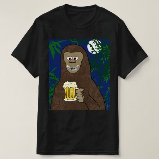 Drinkin' Bigfoot T-shirt (Design voorkant)