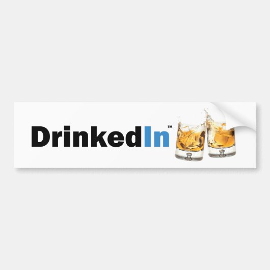 DrinkIn-bumperknop Bumpersticker (Voorkant)