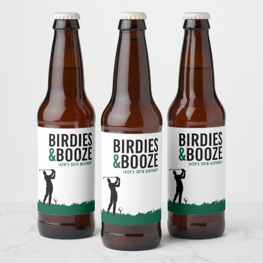 Drinkin' & Drivin' Adult Golf Verjaardagsfeestje Bier Etiket (Flessen)