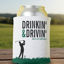 Drinkin' & Drivin' Adult Golf Verjaardagsfeestje Blikjeskoeler