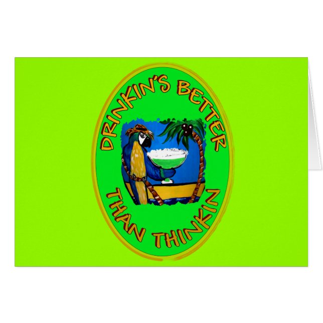 DRINKIN IS BETER DAN DENKIN. (Voorkant Horizontaal)