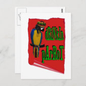 Drinkin' Parrot Briefkaart (Voorkant / Achterkant)