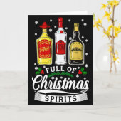 Drinking Alcohol Christmas Party Gift Full Of Chri Kaart (Gele Bloem)