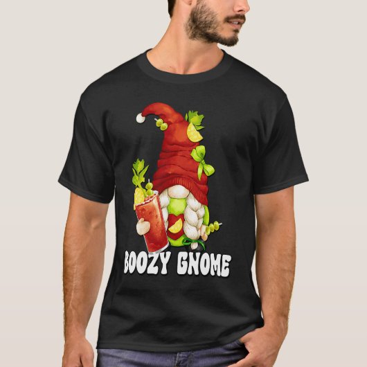 Drinking Bloody Mary Gnome For Women And Girls Tri T-shirt (Voorkant)