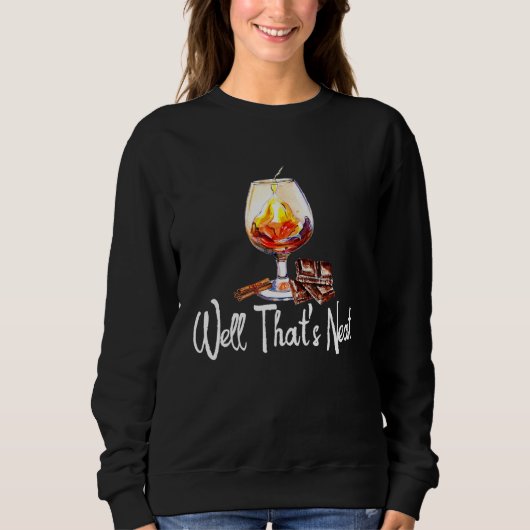 Drinking Bourbon Wine Mens Womens Trui (Voorkant)
