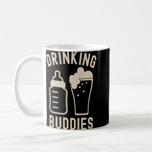 Drinking Buddies Dad Grandpa New Baby Beer And Bot Koffiemok (Links)