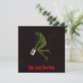 Drinking Devil ~ Uitnodigingen (Staand voorkant)