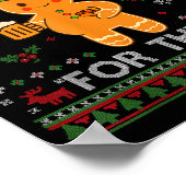 Drinking For Three Pregnancy Announcement Ugly Swe Poster (Hoek)