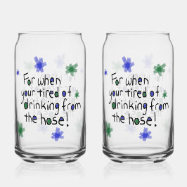 Drinking From Hose Glass Blikvorm Glas