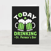 Drinking St Patricks Day Card Kaart (Voorkant)