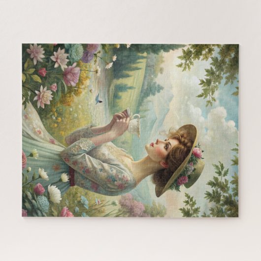 Drinking Tea in Garden Legpuzzel (Horizontaal)
