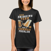 Drinking Team Cornhole Problem Cornhole player T-shirt (Voorkant)