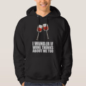 Drinking Wine  Partying  Alcohol Hoodie (Voorkant)