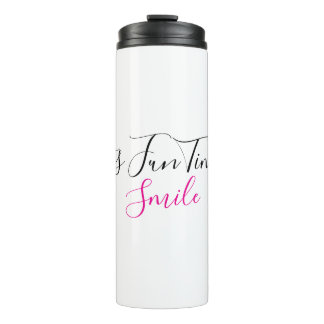 Drinkingfles Pret Tijd Smile Kunstontwerp |  Thermosbeker