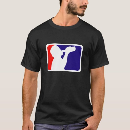 Drinkkleding - Pro - zwart T-shirt (Voorkant)