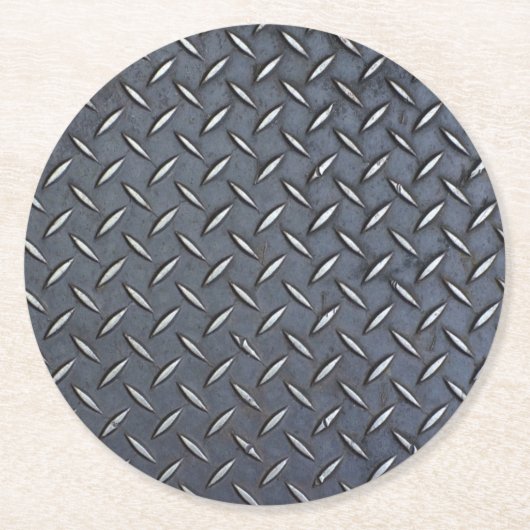 Drinkkusten met diamanten bord ronde kartonnen onderzetter (Voorkant)