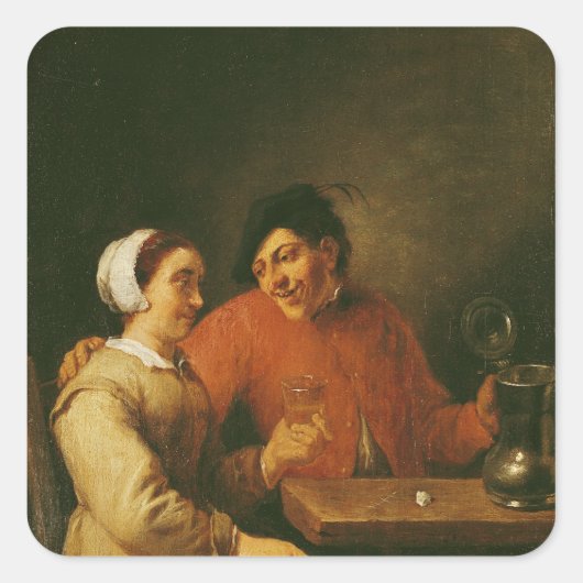 Drinkmiddelen Vierkante Sticker (Voorkant)