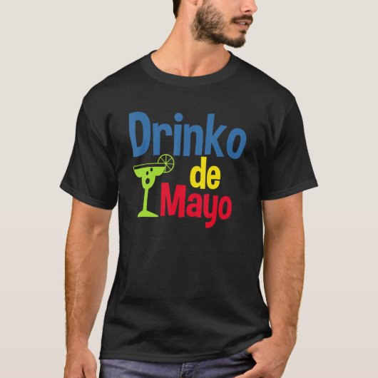 Drinko De Mayo Cinco De Mayo T-shirt (Voorkant)