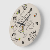 Drinks Acrylic Clock Grote Klok (Hoek)