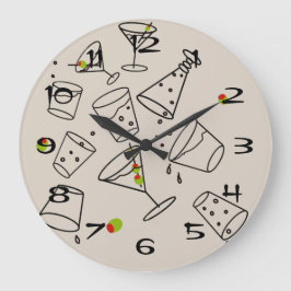 Drinks Acrylic Clock Grote Klok