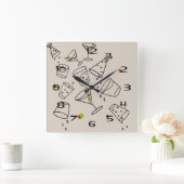 Drinks Acrylic Clock Vierkante Klok (Huis)