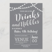 Drinks and Nibbles Invitation Kaart (Voorkant)
