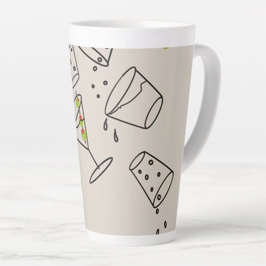 Drinks Latte Mug Cup Mok (Rechterhoek)