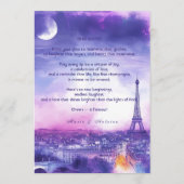 DRINKS + lovely text Amour Éternel  Menu (Achterkant)