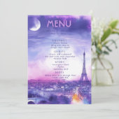 DRINKS + lovely text Amour Éternel  Menu (Staand voorkant)