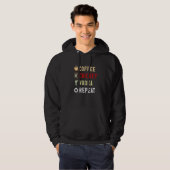 Drinks Lover Funny Coffee, Cricket, Vodka Repeat N Hoodie (Voorkant volledig)