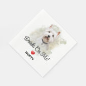 Drinks on Me West Highland Terrier Servet (Hoek)