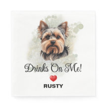 Drinks on Me Yorkshire Terrier Bruiloft