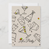 Drinks Party Invitation Kaart (Voorkant)