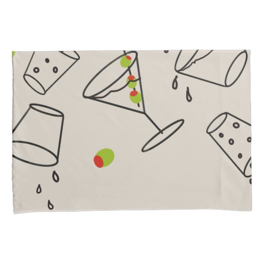 Drinks Pillowcases Kussensloop (Voorkant-Rechts)