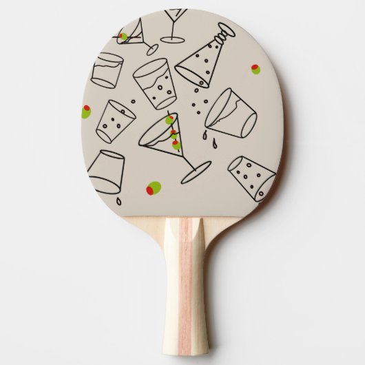 Drinks Ping Pong Paddle Tafeltennisbatje (Achterkant)