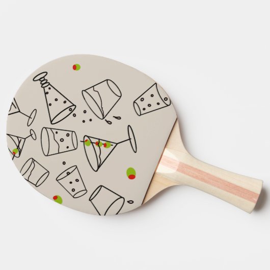 Drinks Ping Pong Paddle Tafeltennisbatje (Zijkant)