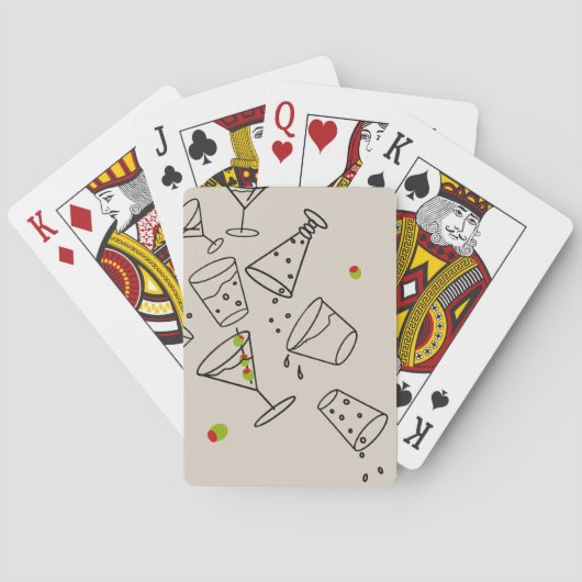 Drinks Playing Cards Pokerkaarten (Achterkant)