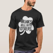 Drinks Well With Others   Womens Graphic T-shirt (Voorkant)